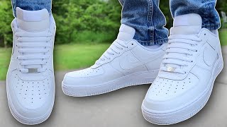 How To BAR LACE Nike Air Force 1s BEST WAY [upl. by Kahl782]