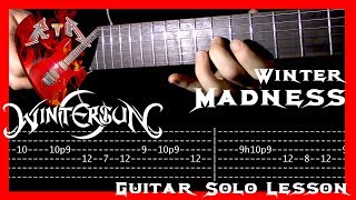 Winter Madness Guitar Solo Lesson  Wintersun with tabs [upl. by Christina]