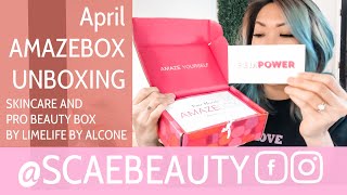 March AmazeBox Unboxing  Limelife by Alcone’s Pro Makeup and Natural Skincare Subscription Box [upl. by Aihsetel]