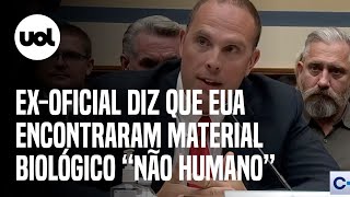 Exoficial diz em audiência sobre OVNIs que EUA encontraram material biológico não humano em naves [upl. by Luigi]