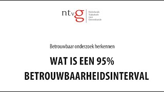 Wat is een betrouwbaarheidsinterval [upl. by Yrkcaz]