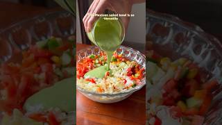 Day 1030 of easy salad recipes mexicansalad greensalad viral fitness salad recipe food [upl. by Joelynn419]