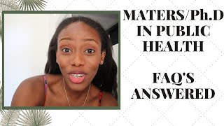 MASTERSPhD in PUBLIC HEALTH WATCH THIS FIRST [upl. by Fem]