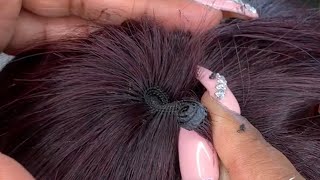 How to close a quick weave  Bowl cut [upl. by Ilahtan]