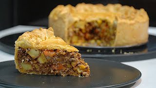 Classic Mince Beef and Oven Roasted Potato Pie [upl. by Malia]