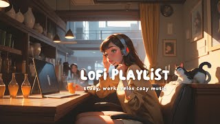 Cozy LoFi ❄️ Music for Your Study Time at Home  A playlist for study work relax stress relief [upl. by Bain]