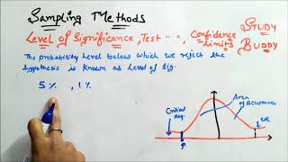 Level of Significance and test ll Sampling Methods  Concept [upl. by Alletnahs]