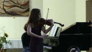 Julie Bertollet  Wieniawski Violin Concerto n°2 part 2 [upl. by Kariv]