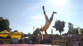 Slackline World Cup Qualification  Sarah vs Jaan  Freakwave Festival Bregenz [upl. by Aulea]