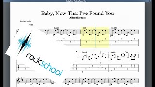 Baby Now That Ive Found You Rockschool grade 4 Acoustic Guitar [upl. by Anirahc]