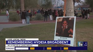 Candlelight vigil held for Las Vegas local national HIVAIDS activist Hydeia Broadbent [upl. by Bay]