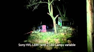 Sony XDCAM PXW X70 with Sony HVL LEIR1  Nightshoot in IR Mode [upl. by Desimone970]