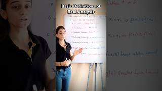 Basics of Real Analysis bsc maths📝shorts ytshortsvideo maths realanalysis [upl. by Aiuoqes]