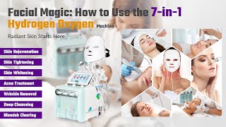 How to Use 7In1 Hydra Dermabrasion Machine on the Face  Model AS164SE [upl. by Eskil]