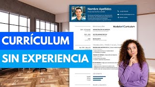 Cómo hacer un currículum Sin Experiencia Laboral en 2024 paso a paso Word gratis [upl. by Dalury]