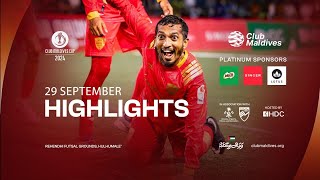 29 September  CMC  CLUB MALDIVES CUP 2024  Match Highlights [upl. by Ariahs]