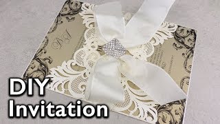 Elegant Damask Lasercut Invitation  DIY Wedding Invitations  Eternal Stationery [upl. by Guglielmo246]