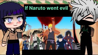 Naruto friend react to If Naruto went evil Full story [upl. by Bassett]