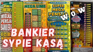 Zdrapki Lotto👉WIELKA PENSJA BANKIERA SYPIE KASĄ🤩WOW🥳 [upl. by Alithea]