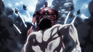 Attack on Titan Eren vs Colossal Titan bahasa Indonesia [upl. by Ellimac]