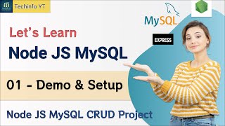 Demo And Setup Nodejs MySQL CRUD Project  Node Js MySQL Tutorial 2024 [upl. by Oetam]