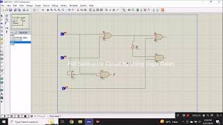 Full subtractor Proteous Circuit [upl. by Orme]