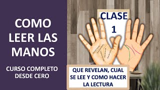 Como Leer las Manos Clase 1 Quiromancia desde Cero Paso a Paso [upl. by Monteith]