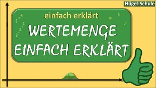 Wertemenge bestimmen  graphisch bestimmen  Wertebereich bestimmen  einfach erklärt ↗️ [upl. by Anyala89]