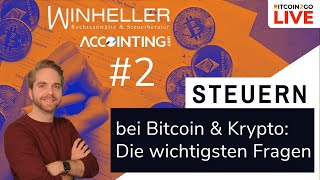 Bitcoin Steuern  Staking Haltefrist Tipps amp AMA mit Winheller [upl. by Lien]