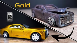 Restoration Rolls Royce Sweptail 24k Gold ultra luxury [upl. by Paula]