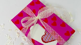 Come impacchettare un regalo senza scotch  Tutorial facile  Idea San Valentino [upl. by Atiuqad]