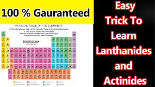 Trick To Learn Lanthanide and Actinide Series  Learning With Khan [upl. by Necila]