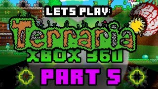 Lets Play Terraria  Xbox 360 Edition  Part 5 We explore an Underground Jungle [upl. by Leroy396]