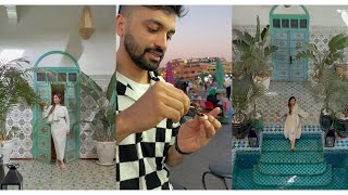 Eating snail from Africa 🐌  Trip to Morocco  Unaisa amp Anoob [upl. by Donica763]