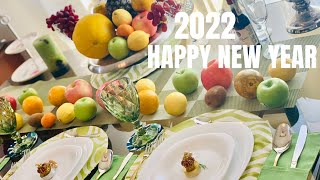 NEW YEAR SIMPLE TABLE SET UP MEDYA NOCHE TABLE SETTING 2022 [upl. by Reube217]