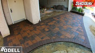 Paver Driveway Over Concrete How to lay Pavers like a PRO [upl. by Sirdna]