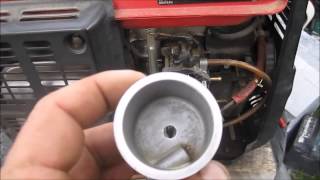 Honda Generator EX1000 Cleaning Out The Carburetor [upl. by West]