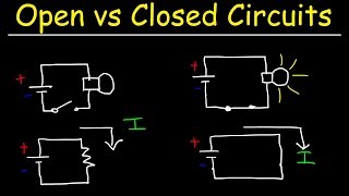 Open Circuits Closed Circuits amp Short Circuits  Basic Introduction [upl. by Bernadene648]