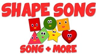 Shapes Song  Wheels On the Bus  inch wincy spider  Nursery Rhymes [upl. by Karalynn771]