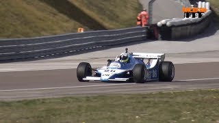 Ligier JS11 Cosworth Formula One pure Sound at Spa amp Dijon [upl. by Teague]