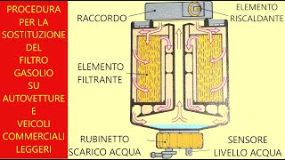 SOSTITUIAMO IL FILTRO DEL GASOLIO [upl. by Itnahs]