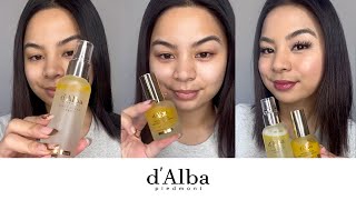 dAlba white truffle first spray serum amp Double layer revitalizing serum [upl. by Nawj309]