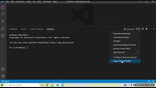 How to convert powershell to CMD in vscode [upl. by Dagna]