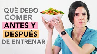 Qué comer ANTES y DESPUÉS de hacer ejercicio  Dra Jackie  Salud en Corto [upl. by Annahvas]