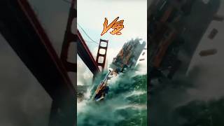 Golden Gate Bridge vs Cargo Ship [upl. by Zetes]