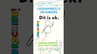 Hoe om jouself te teken vir kinders in Afrikaans [upl. by Guibert]