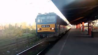 Üdv a vezérnek V63 014es Gigant érkezik Tokaj ICvel máv vasút v63 gigant intercity ic [upl. by Ellene]