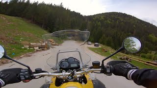 BMW R1200GS Adventure  ONLY DOMINATOR EXHAUST SOUND  ONBOARD 4K [upl. by Cumings]