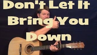 Dont Let It Bring You Down Neil Young Guitar Lesson Easy Strum Chords How to Play Tutorial [upl. by Biondo]