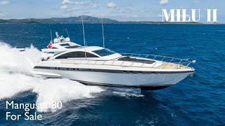 MILU II  Mangusta 80 Yacht for Sale [upl. by Newol771]